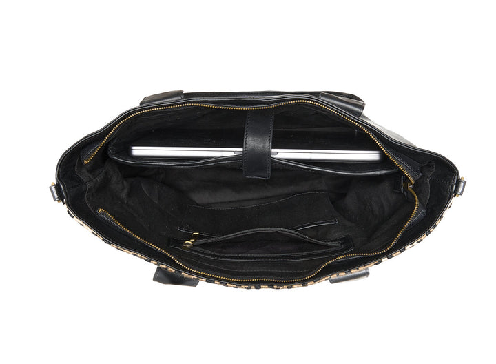 Romio Jaquard Shopper  Black
