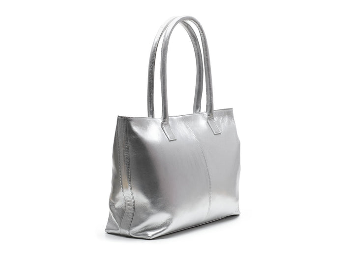 Shopper Metallic Silver