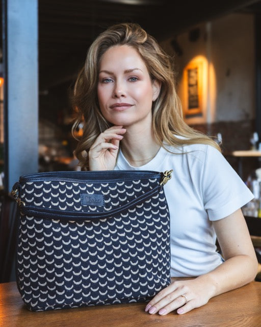 Suus Shoulder Bag Blue/Sand