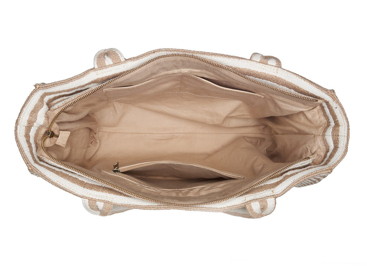 Suus Shopper Sand/Stripe
