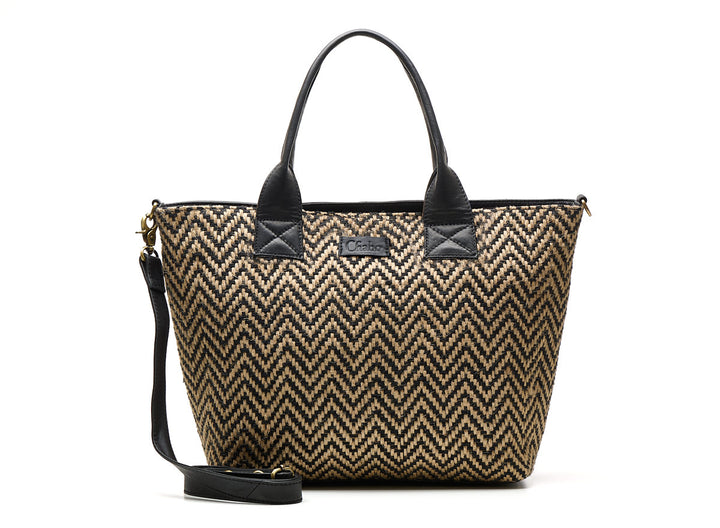 Romio Jaquard Shopper  Black
