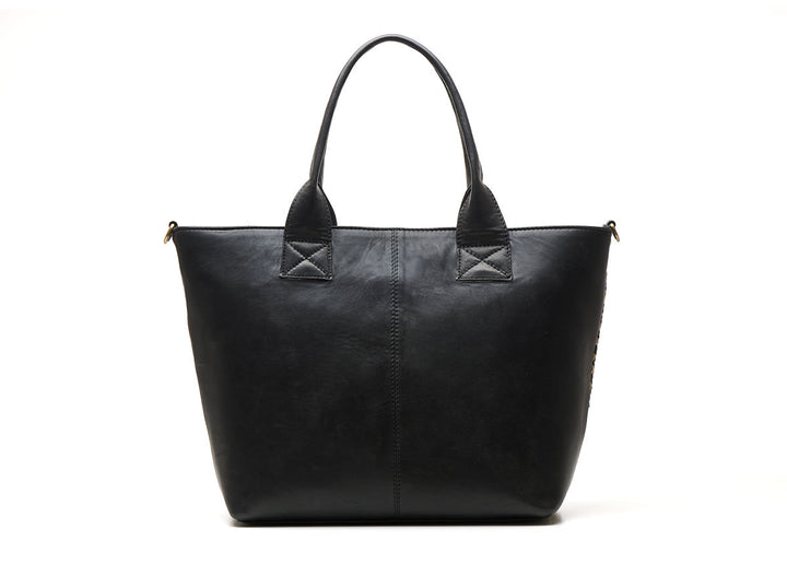 Romio Jaquard Shopper  Black