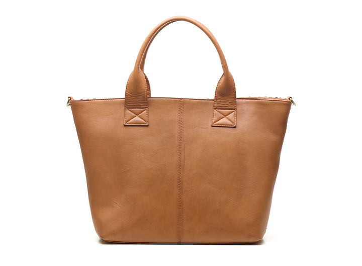 Romio Jaquard Shopper  Camel