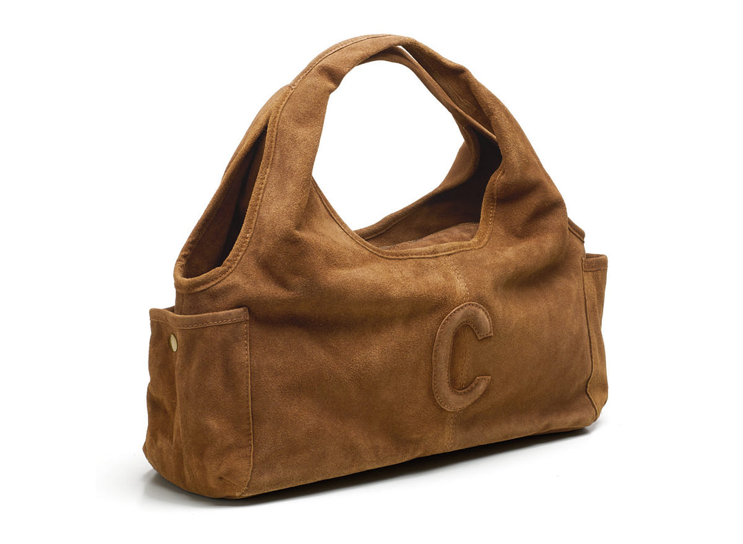 Suede Sophie Mini Shopper Light Cognac