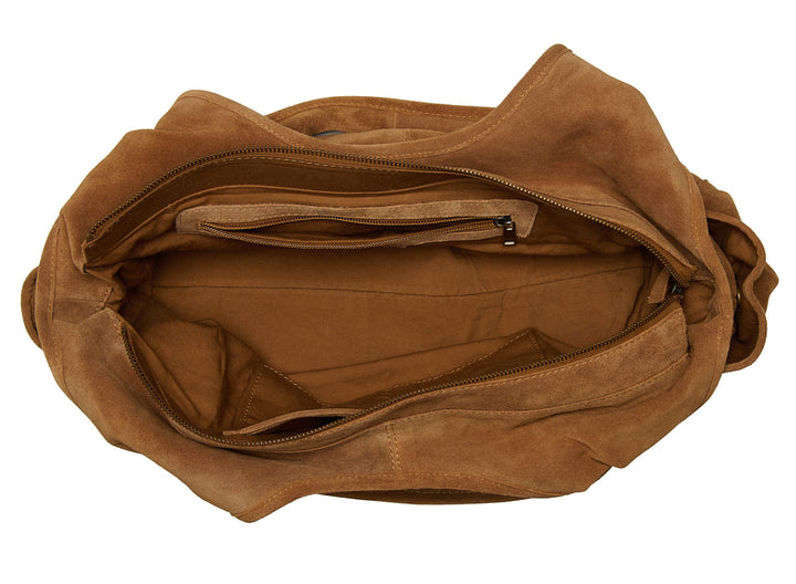 Suede Sophie Mini Shopper Black