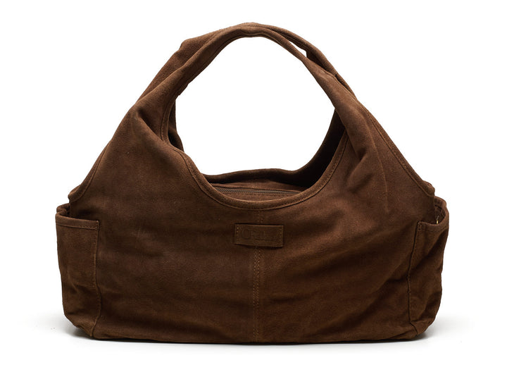 Suede Sophie Mini Shopper Cognac / Bruin