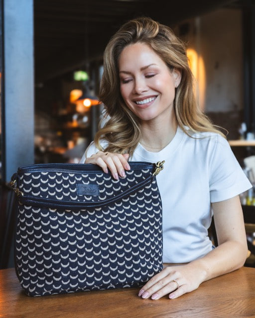 Suus Shoulder Bag Blue/Sand