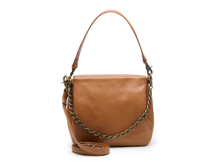 Campbell Classy/Leren Dames Schoudertas Cognac
