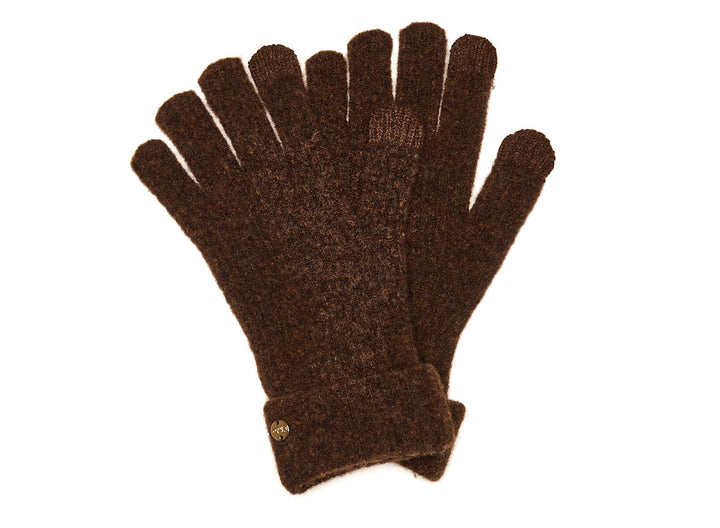 Bilbao Knitted Gloves Chocolate