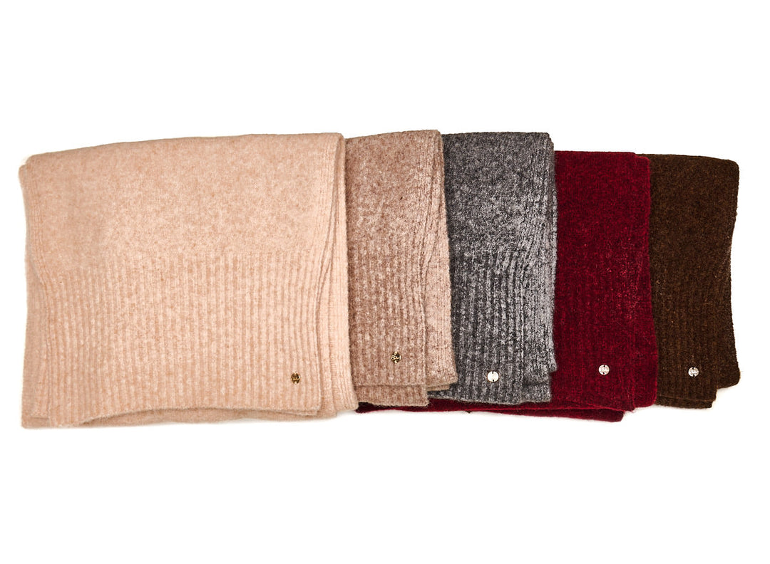 Bilbao Knitted Scarf Dark Grey