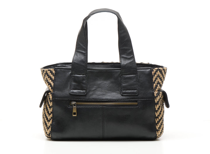 Romio Jaquard Handbag Black