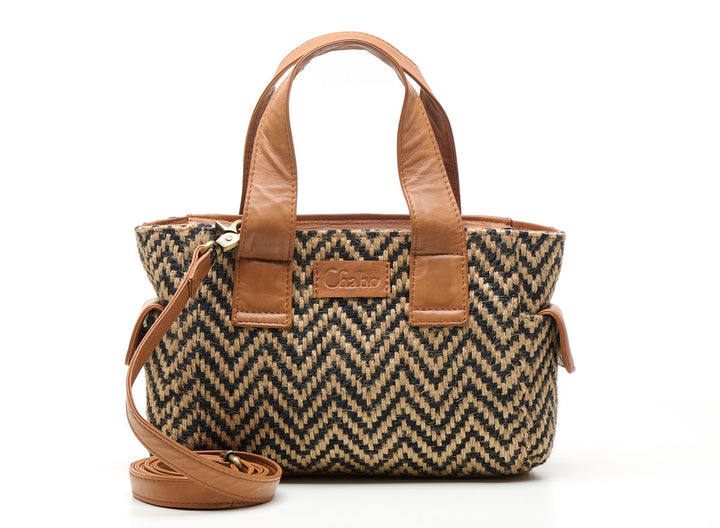 Romio Jaquard Handbag Cognac