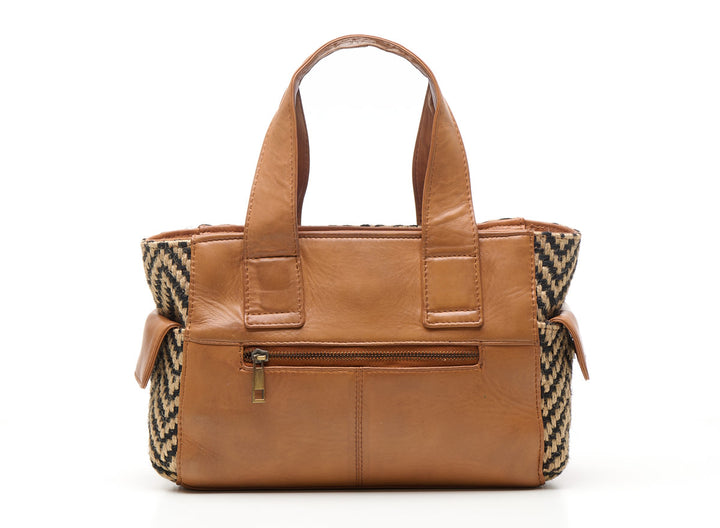 Romio Jaquard Handbag Cognac