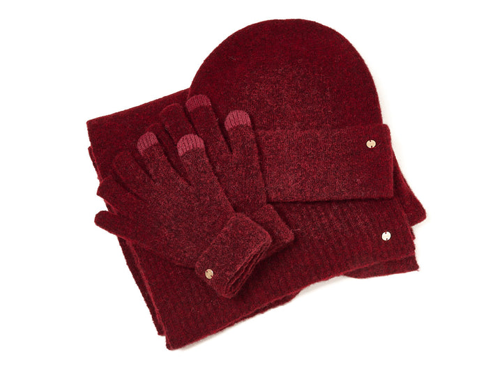 Bilbao Knitted Scarf Bordeaux