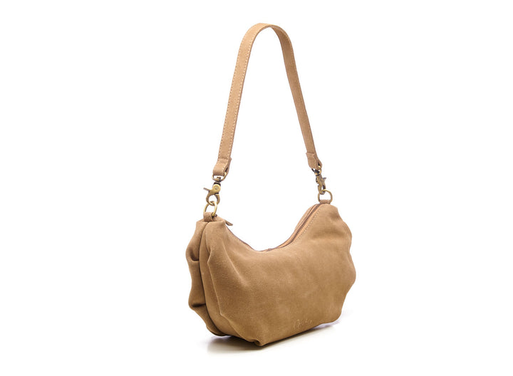 Suede Bobby Banana Bag Sand