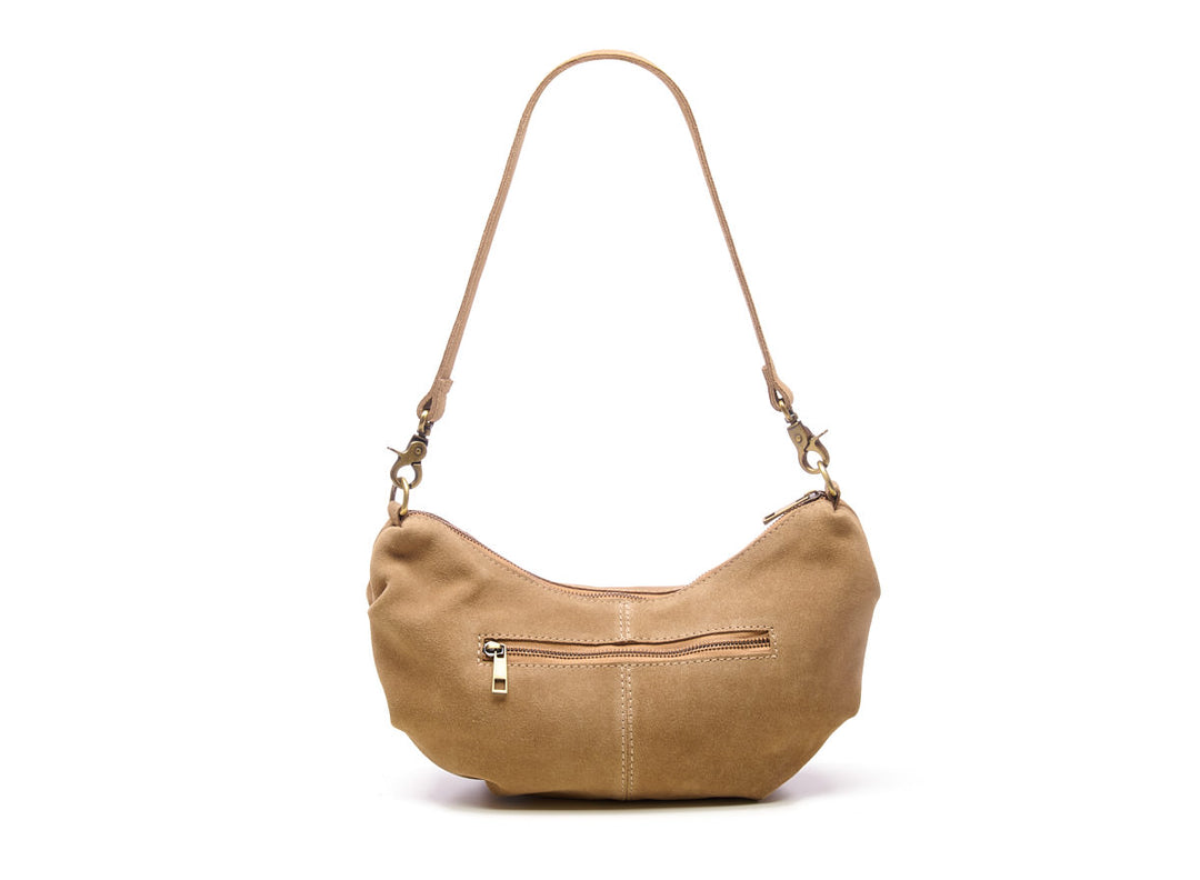 Suede Bobby Banana Bag Sand