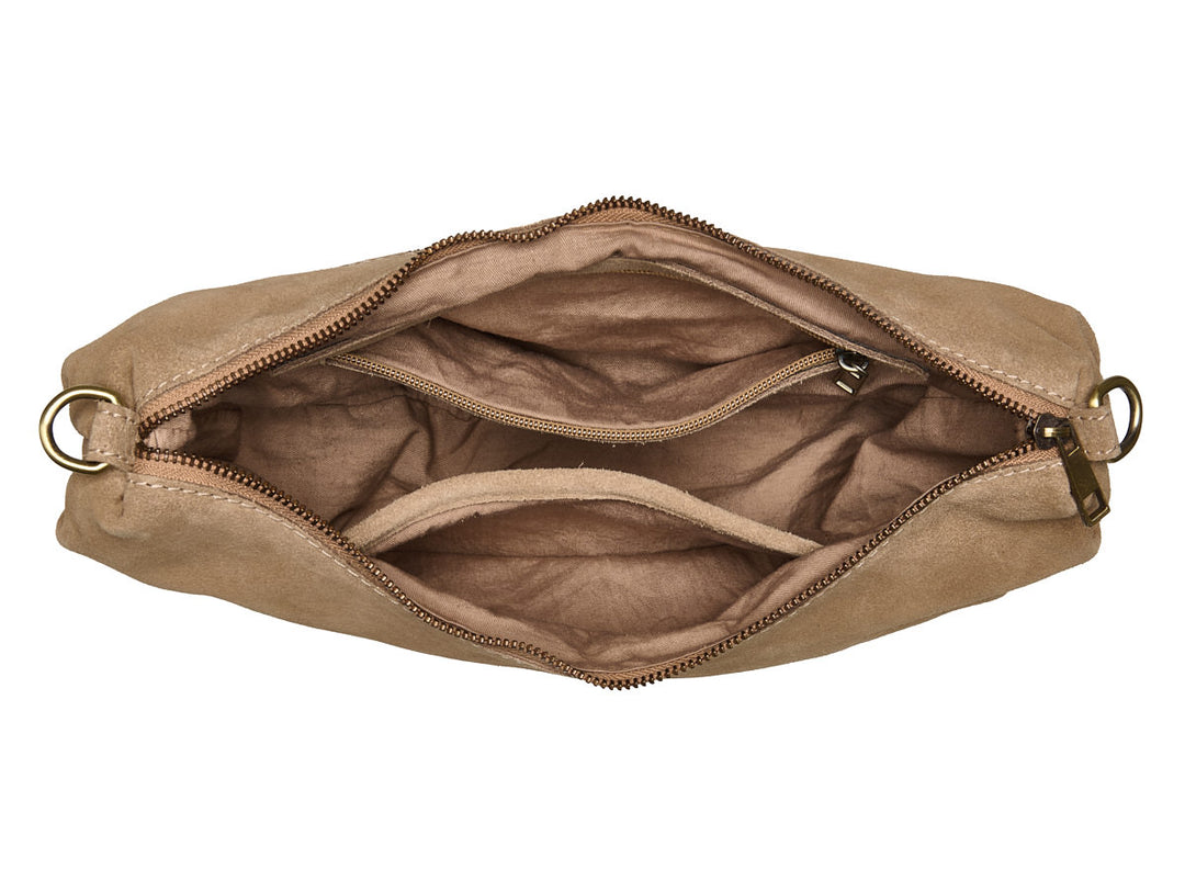 Suede Bobby Banana Bag Sand
