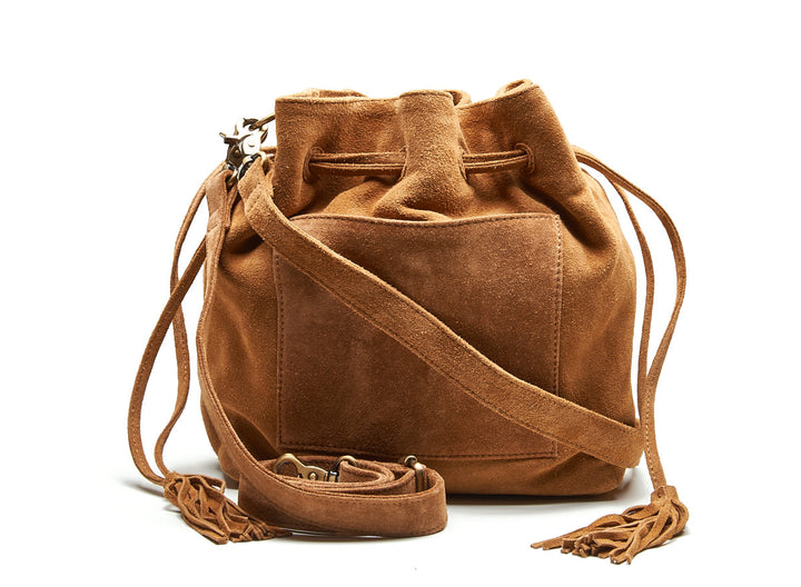 Suede Posse Pouch Light Cognac