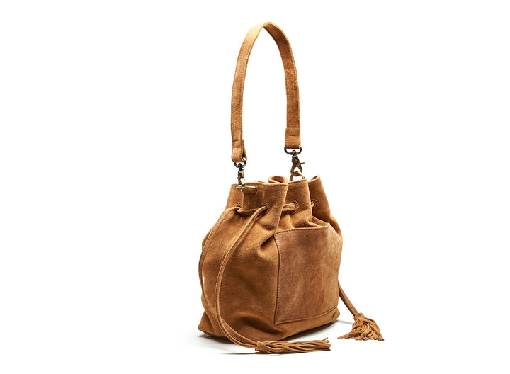 Suede Posse Pouch Light Cognac