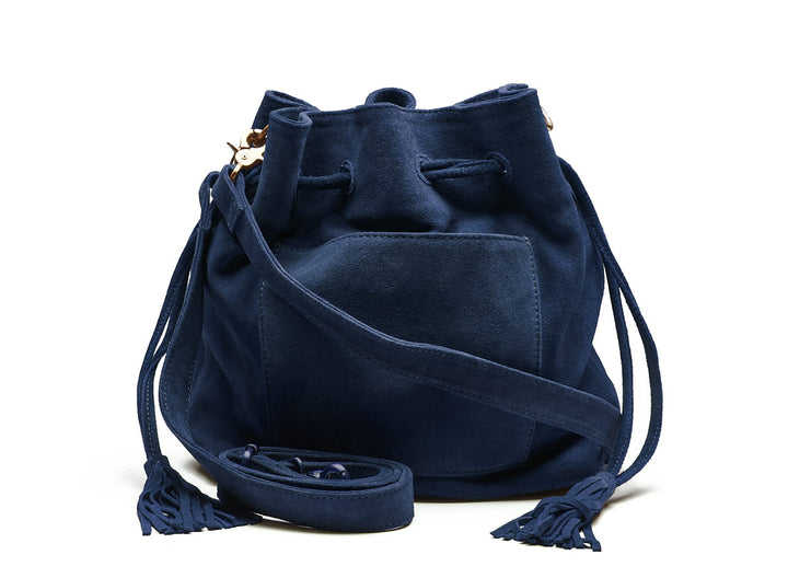 Suede Posse Pouch Navy Blue