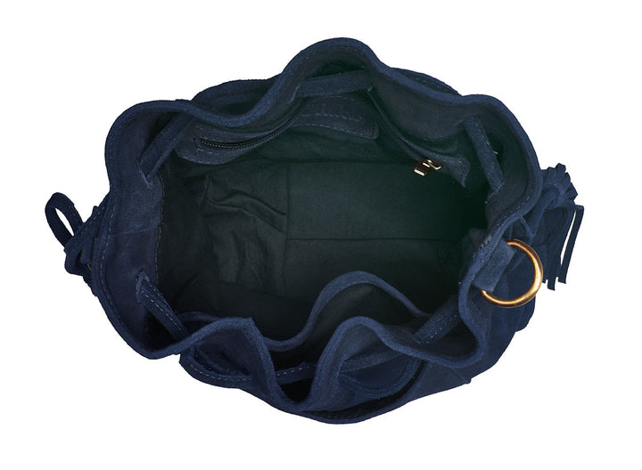 Suede Posse Pouch Navy Blue