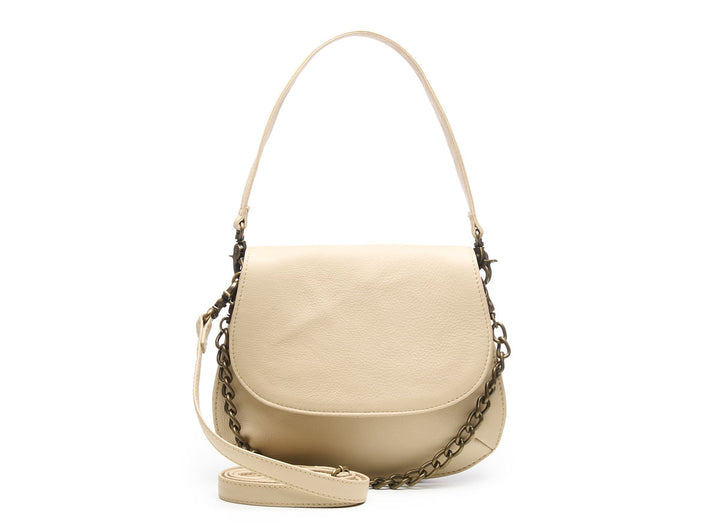 Campbell Saddle Bag/Leren schoudertas met ketting